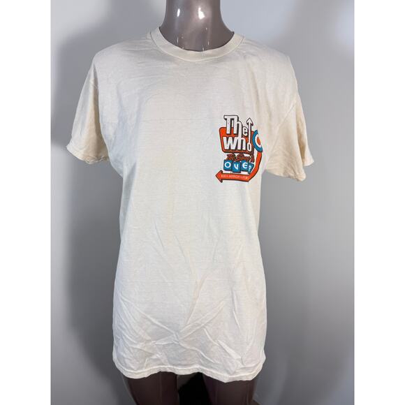 The WHO The Song is Over Retro Sign T-Shirt NWOT - Picture 1 of 7